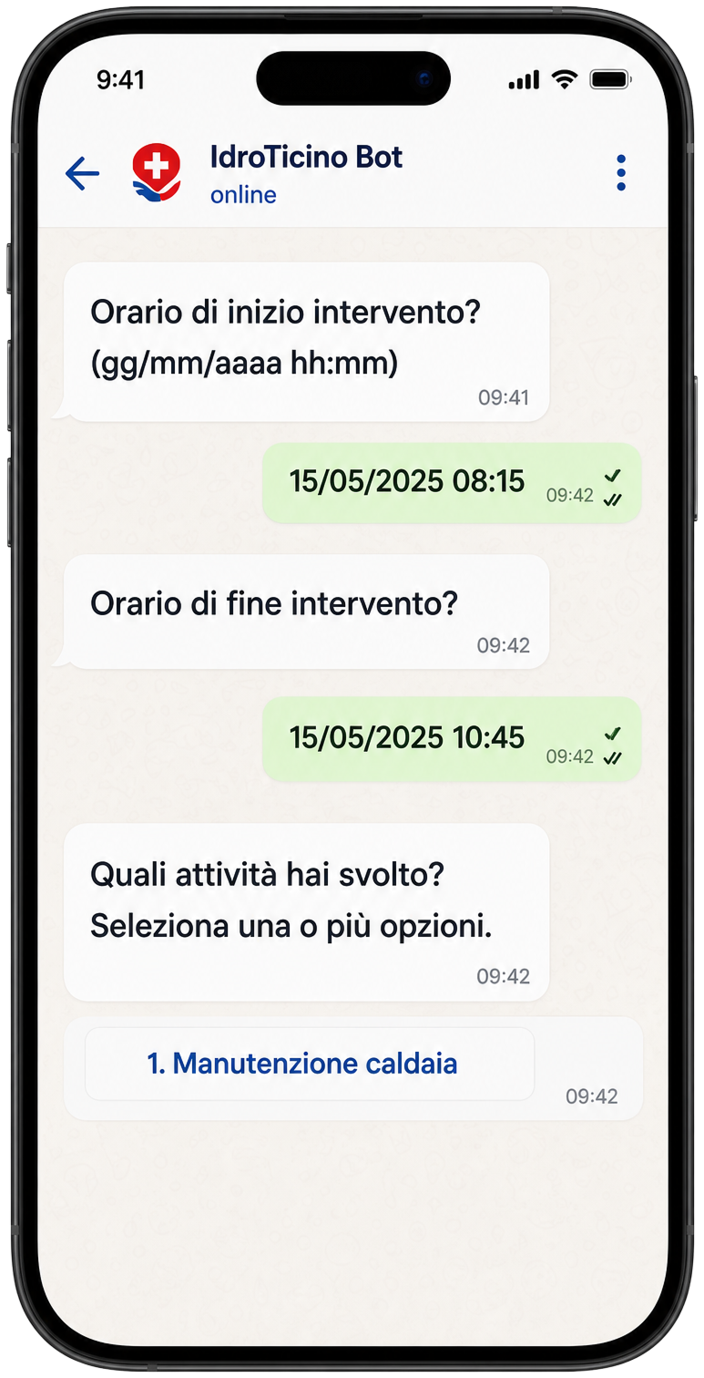 Compilazione guidata del rapporto, passo dopo passo